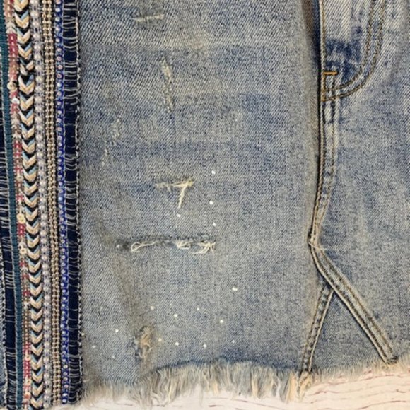 NWT Free People Side Stripe Mini Skirt - Picture 9 of 11